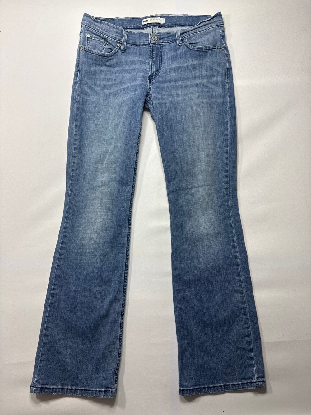 Levi's 524 Women's Too Superlow Bootcut Blue Jeans - Size 11-30x32 (31x30.5)